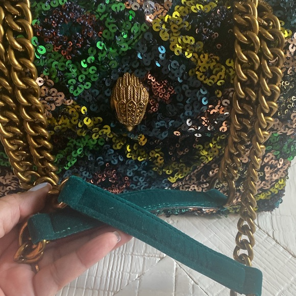 Kurt Geiger Sequin Embellished Chain Strap Bag - Picture 2 of 5